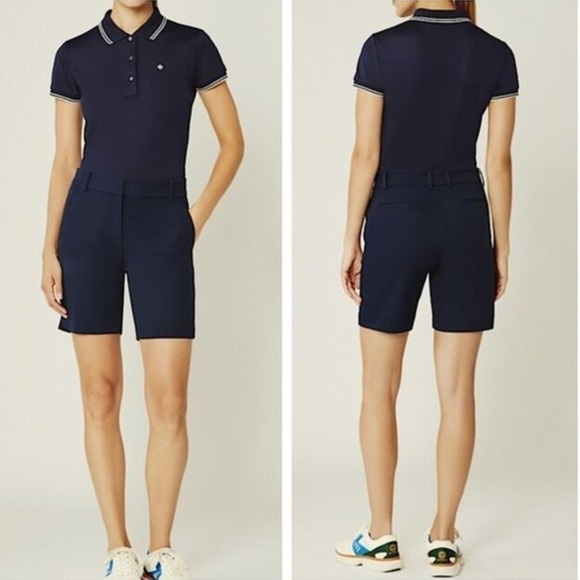 Tory Sport Tech Twill Golf Short in Navy Sz2 - Picture 1 of 14